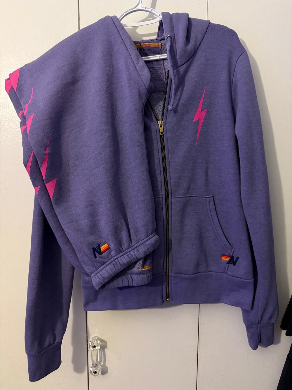 Aviator Nation Purple with Pink Lightning SET!!